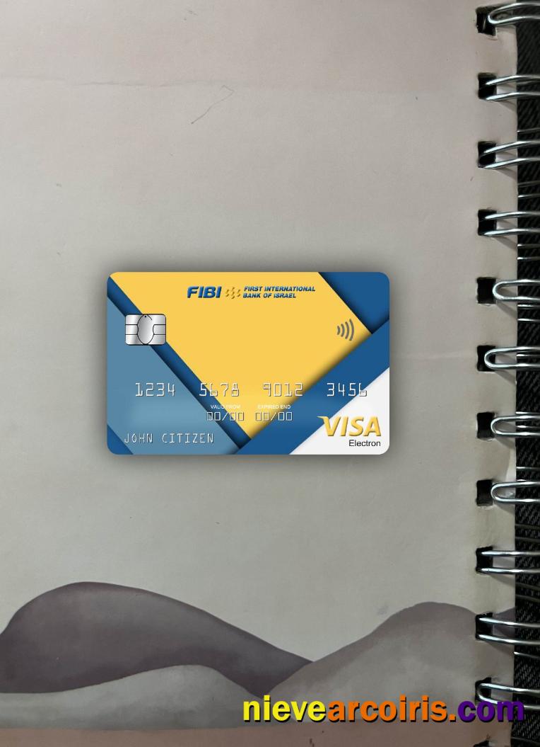 Israel First International Bank visa electron card photolook